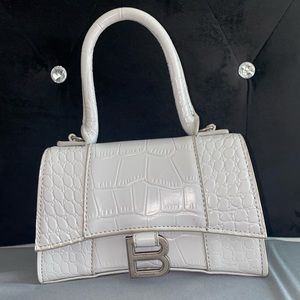 Gray Balenciaga Hourglass Bag Small